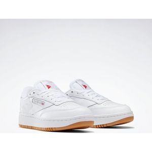 Reebok CLUB C DOUBLE dames Sneaker Low top, White Reebok Rubber Gum 07 White, 42.5 EU