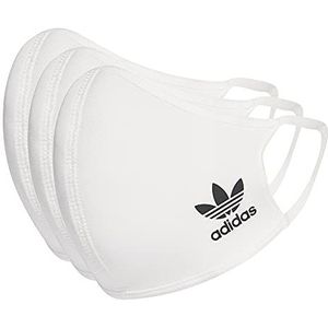adidas Originals Gezichtsmasker - 3-pack - Wit m. Logo - adidas Originals - M/L - Toebehoren