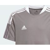 adidas Tiro Sportshirt4 - Unisex - Grijs Wit