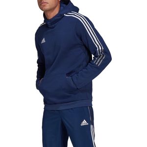Adidas tiro 21 sweat hoodie in de kleur marine.