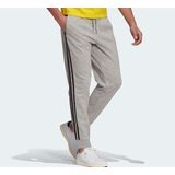 adidas - Essentials French Terry Tapered Cuff 3-Stripes Pants - Blauw - Cargobroeken
