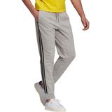 adidas - Essentials French Terry Tapered Cuff 3-Stripes Pants - Blauw - Cargobroeken