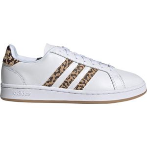 adidas - Grand Court - Lederen Sneakers - 42 2/3 - Wit