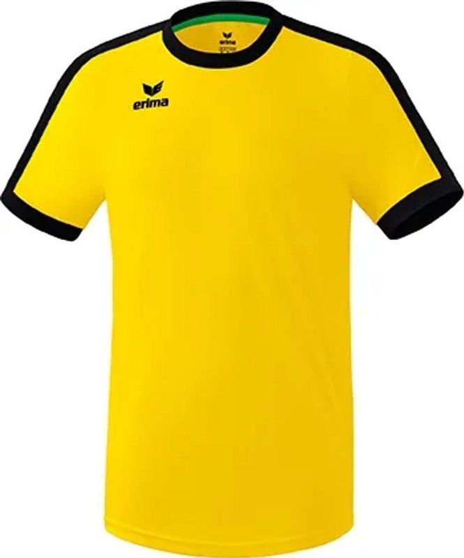 Erima Retro Star Shirt Korte Mouw Kinderen - Geel Zwart