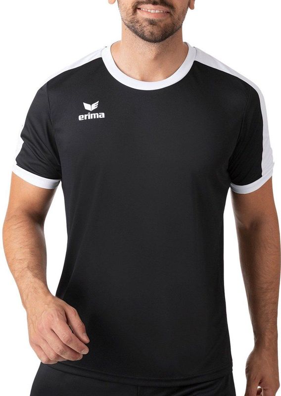 Erima Retro Star Shirt Korte Mouw Kinderen - Zwart Wit