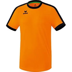 Erima Retro Star Shirt Korte Mouw Heren - New Orange Zwart