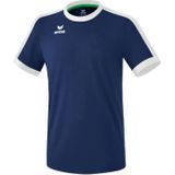 Erima - Retro Star - Sportshirt - New Navy/Wit - Sneldrogend Materiaal, Versterkte Kraag, Slijt- en Scheurvast
