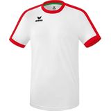 Erima uniseks-volwassene Retro Star shirt (3132130), wit/rood, M