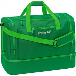 Erima Unisex ondercompartiment squad sporttas., Smaragd/Varen Groen, L, Twee kleuren