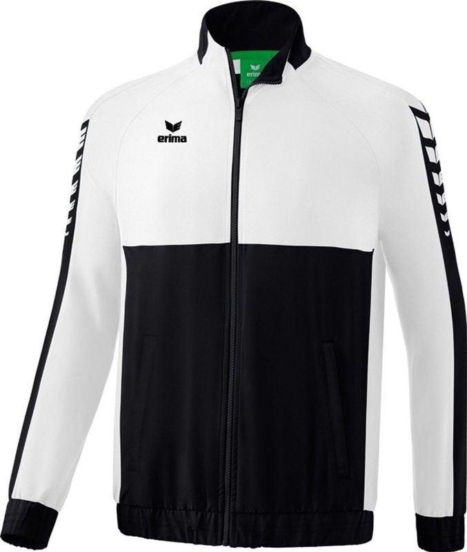 Erima - Six Wings - Presentatiejack - Zwart/Wit - 100% Polyester