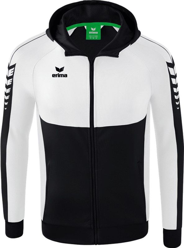 Erima - Six Wings - Trainingsjack - Zwart - 65% Polyester, 35% Katoen
