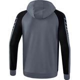 Erima - Six Wings - Trainingsjack - Slate Grey / Zwart - 65% Polyester, 35% Katoen