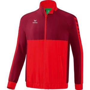 Erima Six Wings Presentatiejack Heren - Rood / Zwart | Maat: 3XL