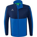 Erima - Six Wings - Jack - New Royal / New Navy - Wind- en Waterafstotend, Afneembare Mouwen, Fleece Voering