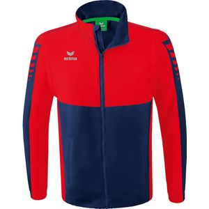 Erima Six Wings Jack Met Afneembare Mouwen Heren - New Navy / Rood | Maat: XXXL