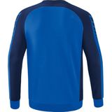Erima - Six Wings - Sweatshirt - New Royal / Geel - 65% Polyester / 35% Katoen