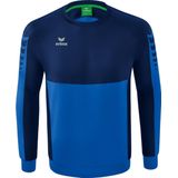 Erima - Six Wings - Sweatshirt - New Royal / Geel - 65% Polyester / 35% Katoen