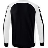 Erima - Six Wings - Sweatshirt - Zwart / Wit - Katoenmix