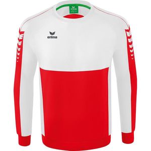 Erima - Six Wings - Sweatshirt - Rood/Wit - Verpakking van 1 stuk