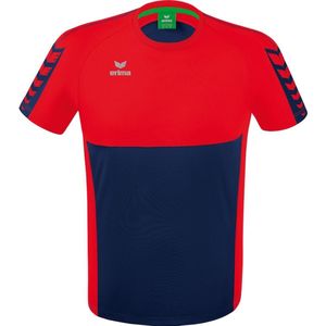 Erima - Six Wings - T-Shirt - New Navy / Rood - 100% Polyester