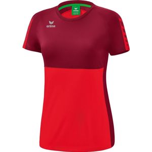 Erima Six Wings T-Shirt Dames - Rood Bordeaux