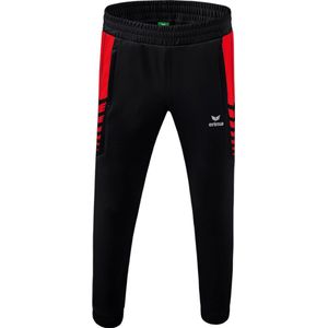 Erima - Six Wings Worker Broek - Zwart / Rood - 100% Polyester