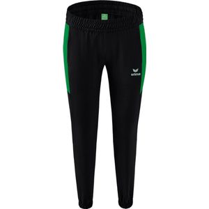 Erima Team Basic presentatiebroek voor dames, Zwart/Emerald