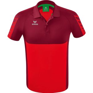 ERIMA - Six Wings Polo - Poloshirt - Rood-Bordeaux - Katoen