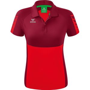 ERIMA Six Wings Polo Dames Rood-Bordeaux