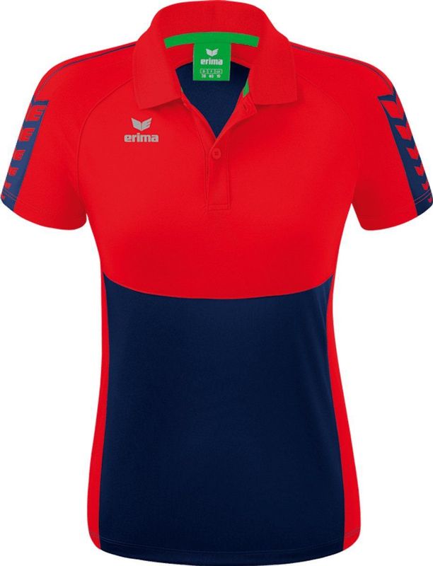 ERIMA Six Wings Polo Dames New Navy-Rood