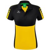 Erima dames Six Wings Sport polo (1112220), geel/zwart, 34