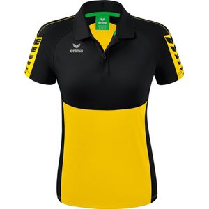 Erima Six Wings Sportpoloshirt voor dames, Geel/Zwart