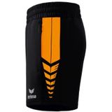 Erima - Korte Broek - Zwart - 100% Polyester - Zakken met Rits