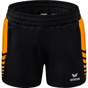 Erima - Korte Broek - Zwart - 100% Polyester - Zakken met Rits