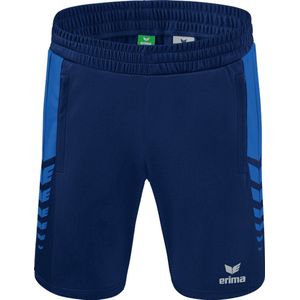 Erima Zes vleugels korte herenshorts, Marineblauw Koningsblauw