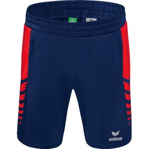 Erima - Six Wings Worker Short - New Navy / Rood - Functioneel Materiaal