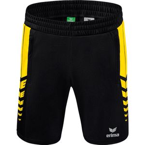 Erima Six Wings Worker Short Heren - Zwart / Geel