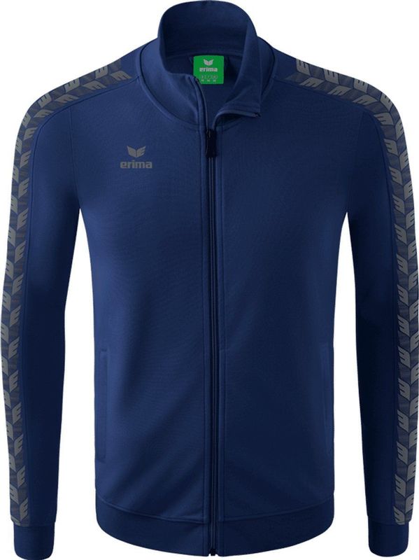 Erima - Essential Team Track Top - Sweatshirt - Zwart - 50% Katoen, 50% Polyester