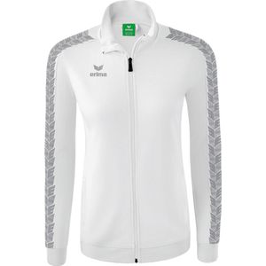 ERIMA - Trainingsjack - Zwart - Katoen/Polyester - Getailleerd