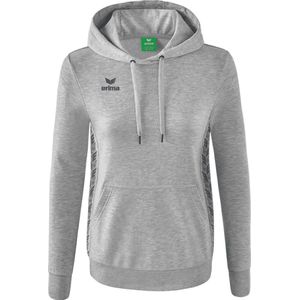 Erima - Essential Team - Sweatshirt - Licht Grey Melange - Katoenmix met Capuchon