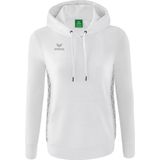 Erima Essential Team Sweatshirt Met Capuchon Dames - Wit / Monument Grey