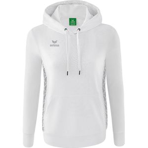 Erima Essential Team Sweatshirt Met Capuchon Dames - Wit / Monument Grey