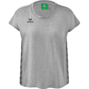 Erima Essential Team T-Shirt Dames - Licht Grey Melange Slate Grey
