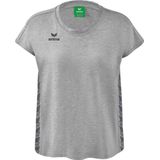 Erima - Essential Team T-Shirt - Licht Grey Melange - Slate Grey - Katoen