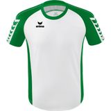 Erima Six Wings Shirt Korte Mouw Kinderen - Wit / Zwart | Maat: 140