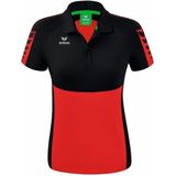 ERIMA Six Wings Polo Dames Rood-Zwart