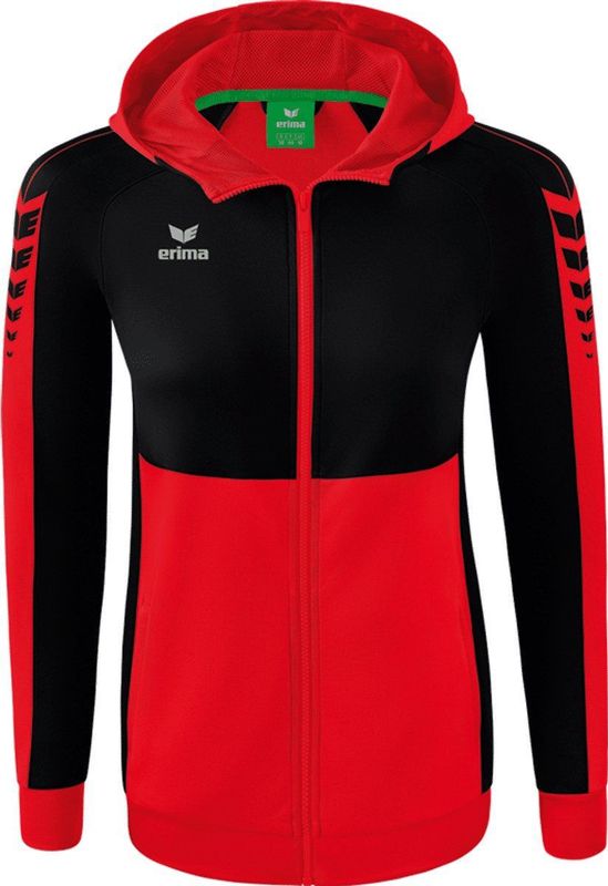Erima - Trainingsjack - Rood - Zachte Materiaalmix