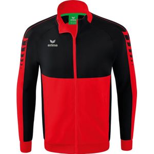 Erima Six Wings Worker Jack Heren - Rood / Zwart | Maat: 3XL