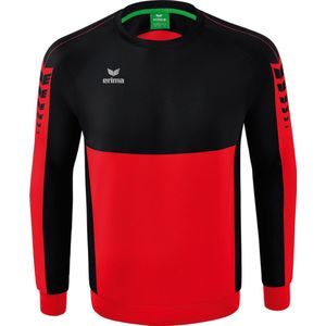 Erima Six Wings Sweatshirt Kinderen - Rood / Zwart |
