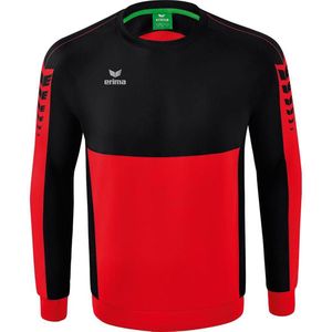 Erima - Six Wings - Sweatshirt - Rood/Wit - 65% Polyester, 35% Katoen